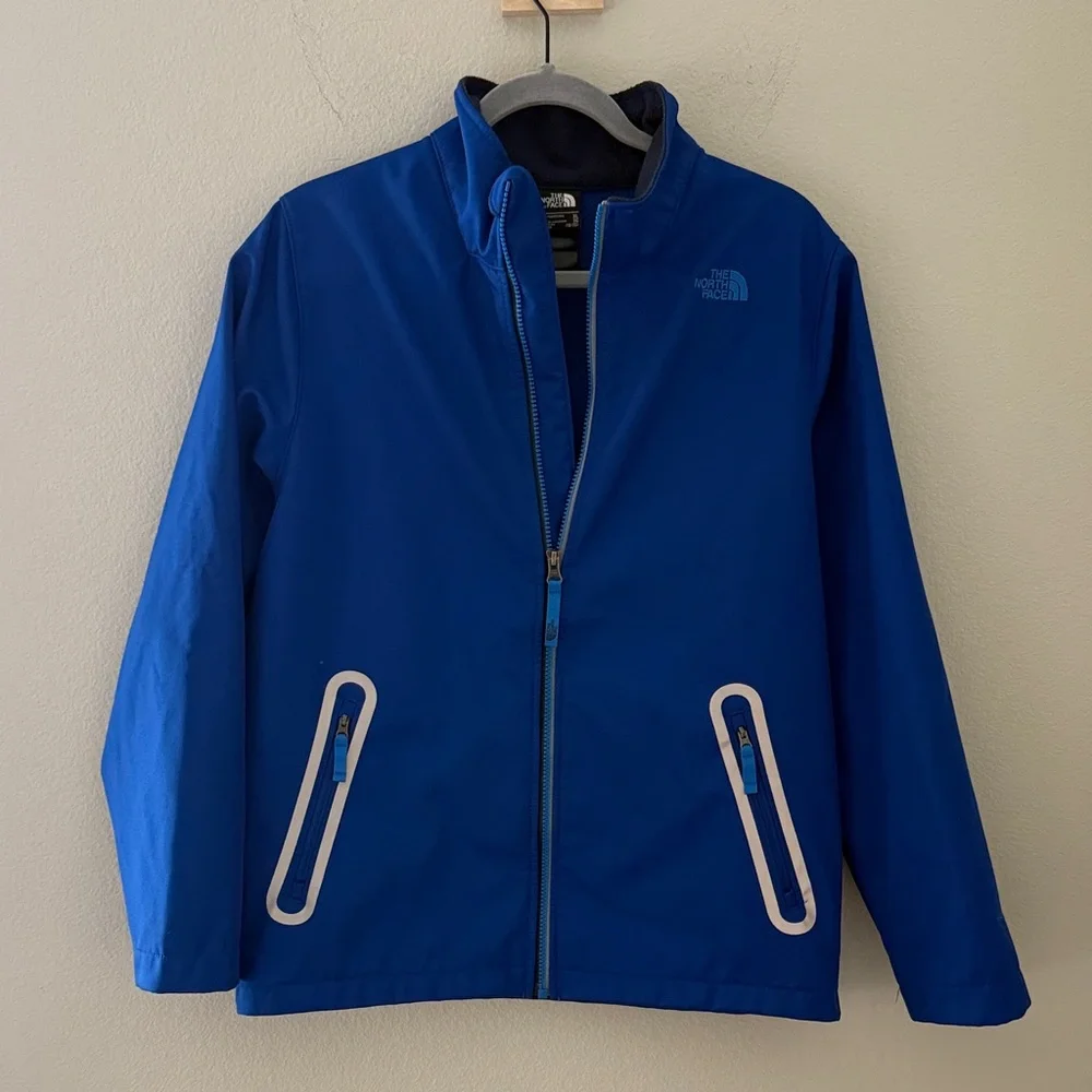 The North Face Apex Bionic Kids Royal Blue Raincoat‎ Jacket Size XL